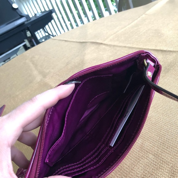 Berry patent leather Coach wristlet - Picture 5 of 5